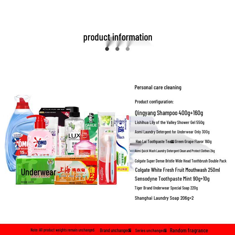 Clear 10-Piece Personal & Home Care Essentials