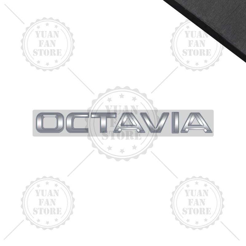 RAPL8 Bright Silver For Skoda Kodiaq Karoq Kamiq Superb Octavia Rapid 4X4 Fabia Yeti Metal Badge 3D Stickers Car Trunk Body Decal