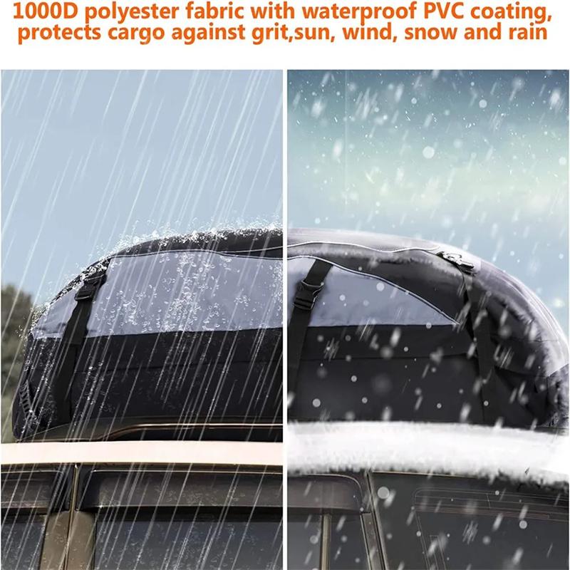 Car Roof Bag Cargo Carrier Bag Waterproof Oxford Cloth Off-Road Car Roof Bag Large Capacity Travel Luggage Storage Bag Organizer