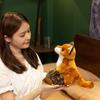 25cm Simulation New Sitting Fox Plush Toy Stuffed Plush Toy Figurine Cartoon Anime Cute Children's Birthday Gift Fun Doll