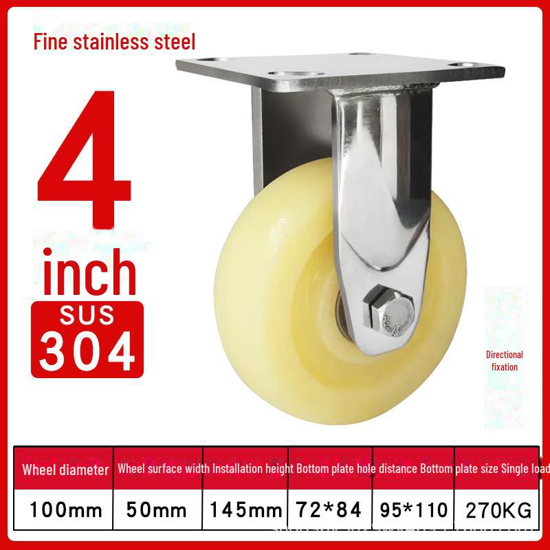 Robustes, wasserdichtes Nylon-Lenkrad aus Edelstahl 304 mit Bremse (4", 5", 6", 8").