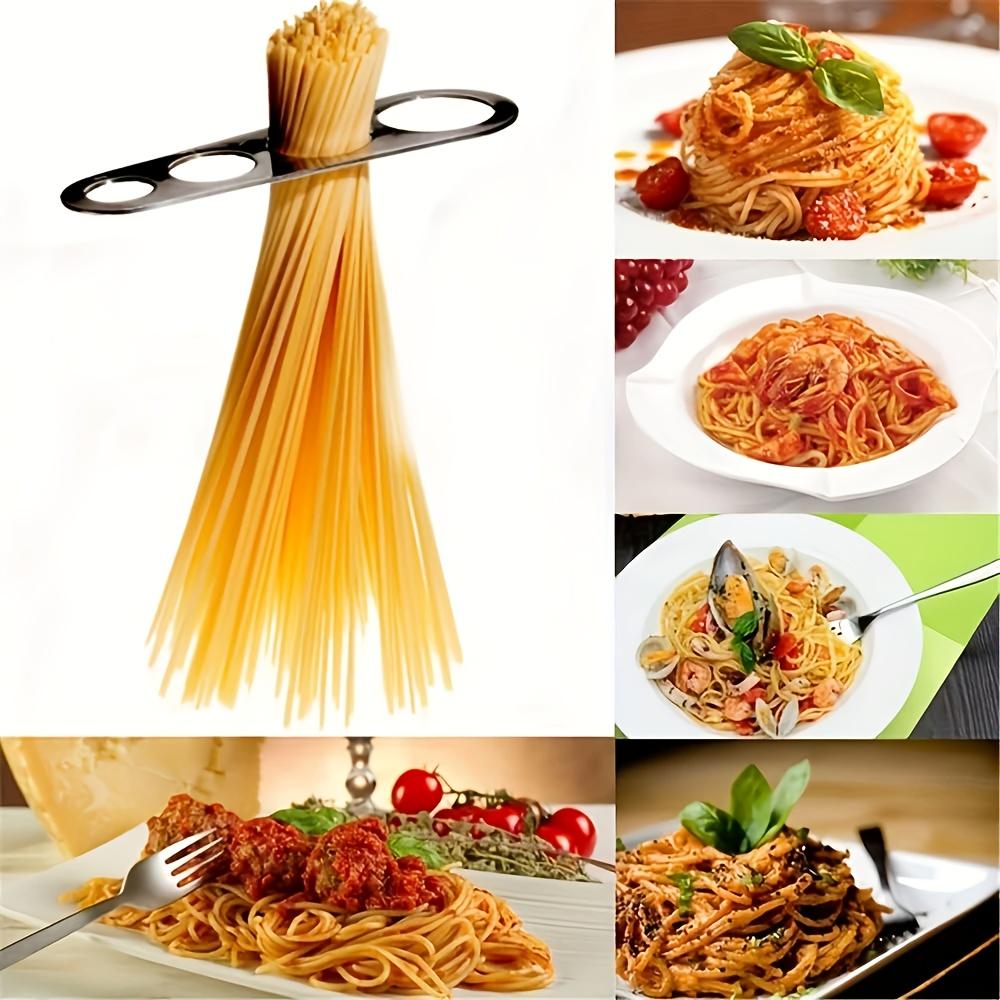 Stainless Steel 4-Hole Pasta Measuring Tool,Pasta Measuring Scale,Long Pasta,Wide Noodle Portion Control Tool,Kitchen Accessorie