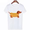 Legrační trička s potiskem jezevčíka pro ženy s krátkým rukávem Y2K Top tričko s grafikou Harajuku Kawaii oblečení oversized ležérní tričko