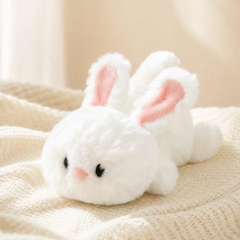 Cute Animal Plush Doll Keychain (Puppy/Rabbit/Bear/Fox/Chick) Adorable Butt Toys Gift for Kids Birthday
