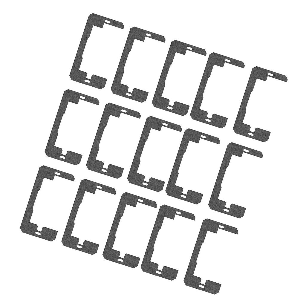 20Pieces Black Wall Plate Shims for Stabilizing Loose Outlets Sturdy Iron Materials Electrical Receptacle Levelers