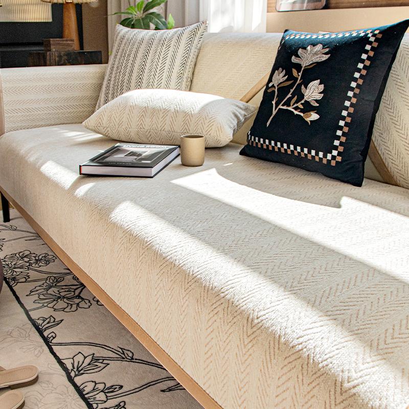 The New Chenier Sofa Cushion Is Universal In All Seasons, Light Luxury, High-end Non-slip Cover, Seat Cushion, Sofa Cover Cloth Towel.