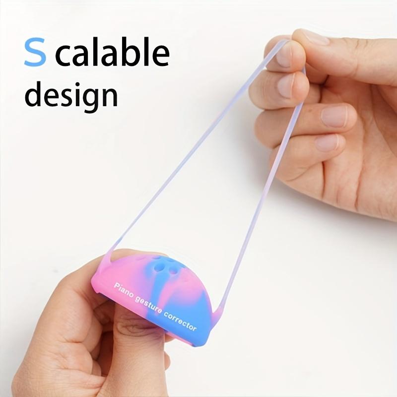 1pair Vibration Wearable Piano Hand Corrector Piano Hand Silicone Orthotics Piano Gesture Corrector Piano Beginner Hand Type Aid Grip Strength Trainer