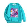 K-pop Monster Hunter Witch Girls' Hoodie - Stylish Autumn/Spring Round Neck Casual Top for Children