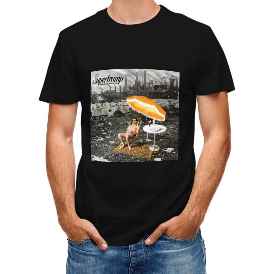 yunadas Supertramp Crisis Mens Basic Cotton T-Shirt Loose Fit Heavyweight Short-Sleeve T-Shirt XXXXXL разноцветный