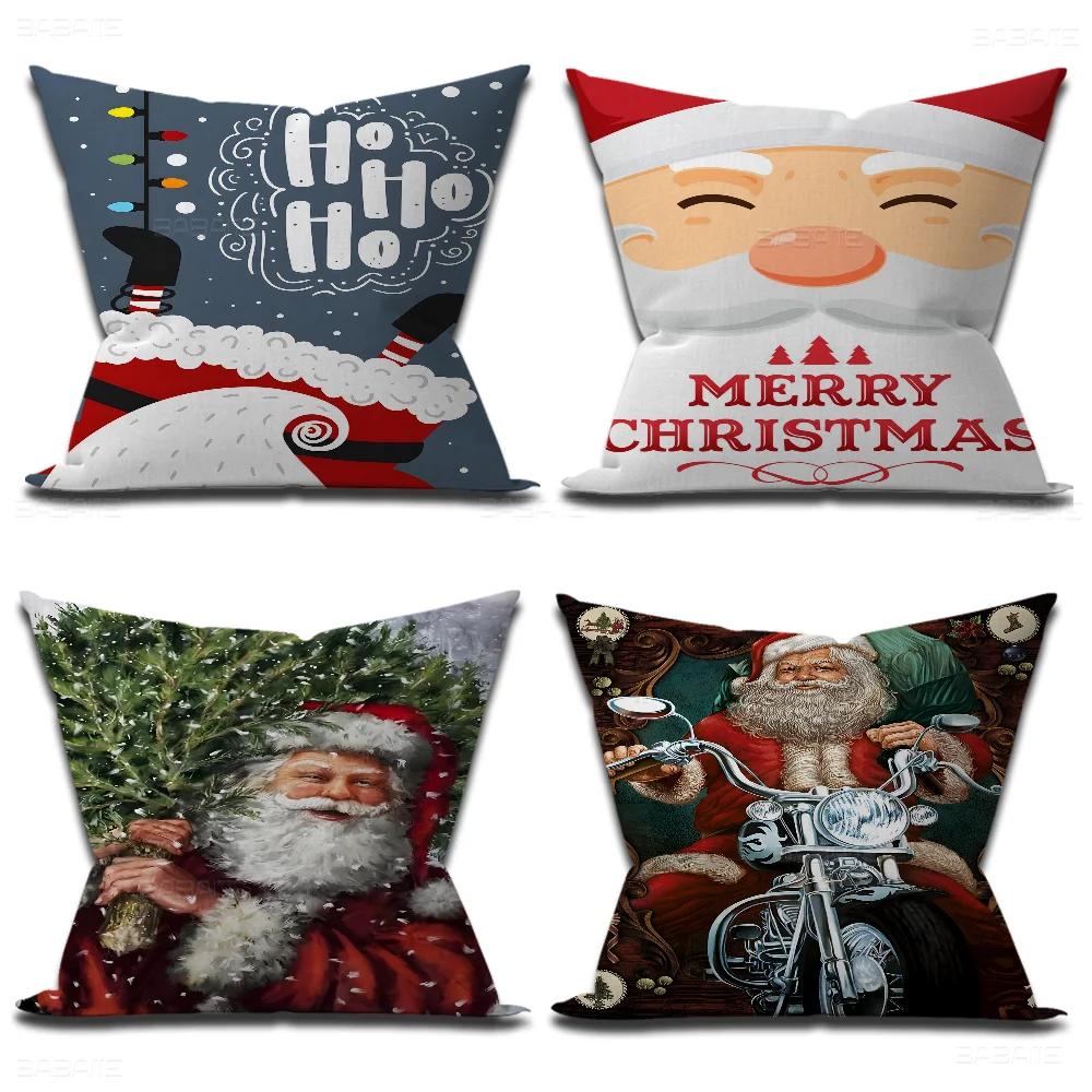 Merry Christmas Pillow Anime Pillow Sofa Bed Head Pillow Cover Cushion Cover 45x45 Cm Fashion