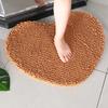 Chenille Heart Carpet Water Absorption Anti-Slip Mat Bathroom Toilet Door Mat Carpet Toilet Foot Mat