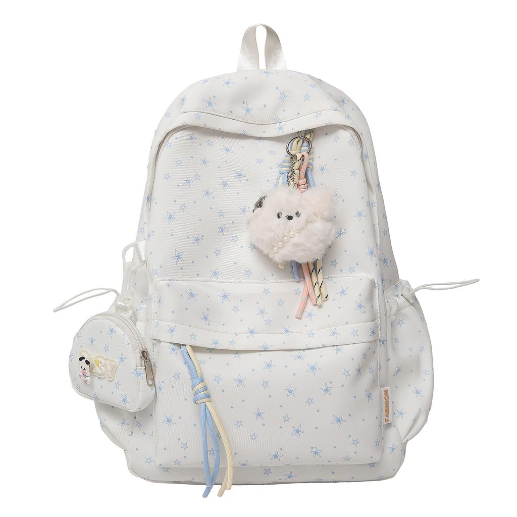 Schoolbag1011 New Simple Casual Backpack Korean Small Fresh Light Versatile Backpack Junior High School School Bag