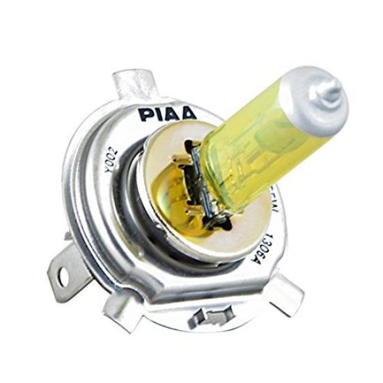 PIAA Car Halogen Bulb for H4 2500K Solar Vehicle Inspection Visible In and 12V To Warranty HY101 (Pia) Headlamps/Fog Lights, Yellow, Compliant,