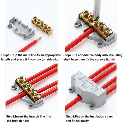 Docking High Power High Power Splitter Conductor Brass Wire Connector Fast Connector Electrical