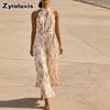 Neues Sommer Elegantes A-Linien-Kleid, Urlaubsstil Bedrucktes Schwingkleid