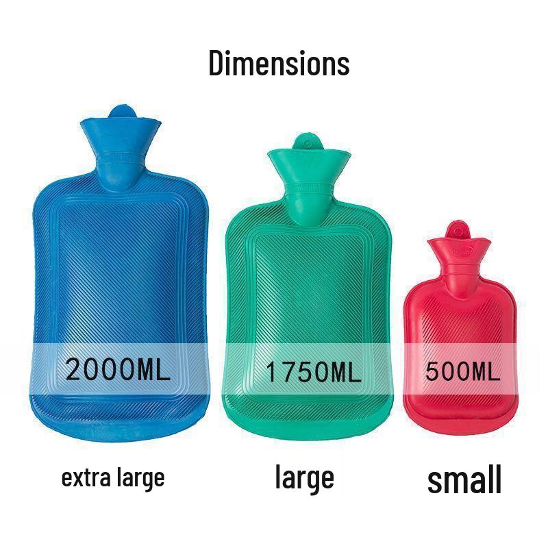 Thickened Cute Plush Rubber Hot Water Bottle for Women and Students - Explosion-proof, Warm Compress, Large Size for Bed