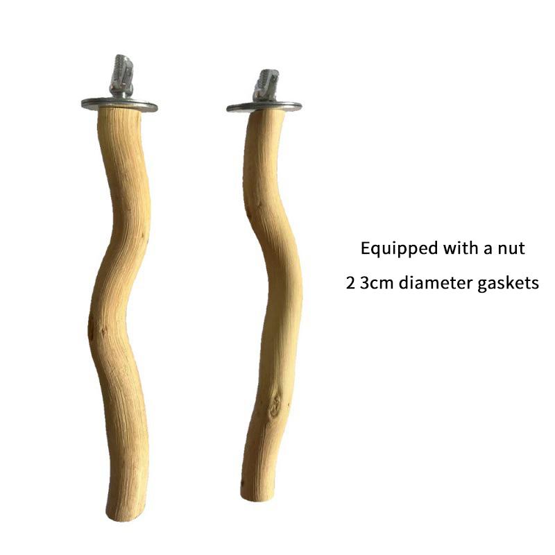 Parrot Perch Bird Stand Natural Tree Stick with Durable Fork Branch for Cage Grinding