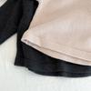 Babytoppar 2022 höst baby stickade tröjor pullover bas toppar barn topp beige tröja