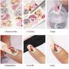 19Pcs Charming Leopard Nail Art Water Transfer Decals Sticker Foil Wrap Tips DIY