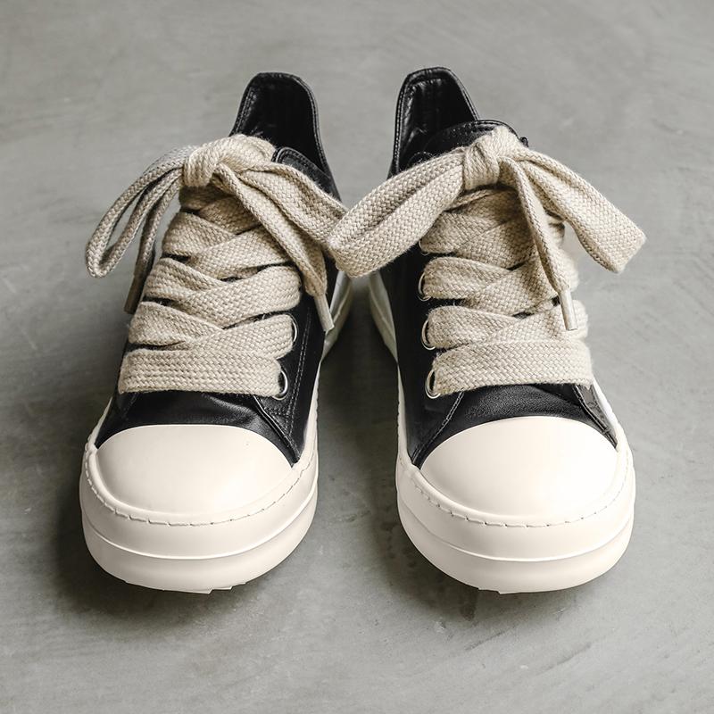 Fashion Spring and Autumn's new men's leather lace-up casual shoes fashionable square toe breathable walking shoe anti - slip flat shoes