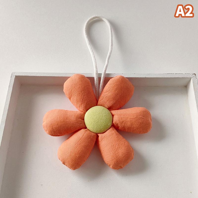 

Candy Color Fabric Flower Keychain Cute Floral Shape Keyrings For Girl Backpack Pendant Bags Decoration Accessories A2