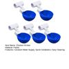 5 Pcs Chicken Drinker Large Automatic Water Cup With PVC T-Shirt Accessory Feeders For Ducks Geese Turkeys Poultry Feeder Kits