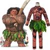 Exquisites Moana Maui Tattoo Kostüm-Outfit für Erwachsene und Kinder mit lebensechten Designs