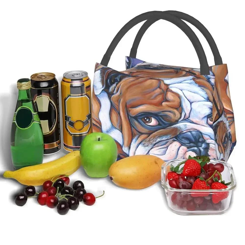 French Bulldog Frenchie Dog Lunch Bags Cooler Warm Insulated Lunch Box Picnic Camping Work Travel Bags