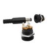 STONEGO 12V 3A DC Power Connector Panel Mount Female Jack Socket with Plastic Male Plugs, Screw Nut 5.5 X 2.1mm