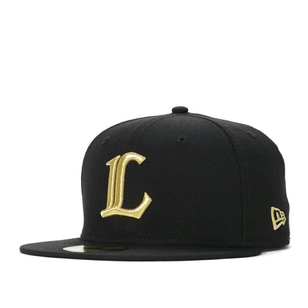 New Era 59FIFTY NPB Lions Black Size 7 Cap, 3/8