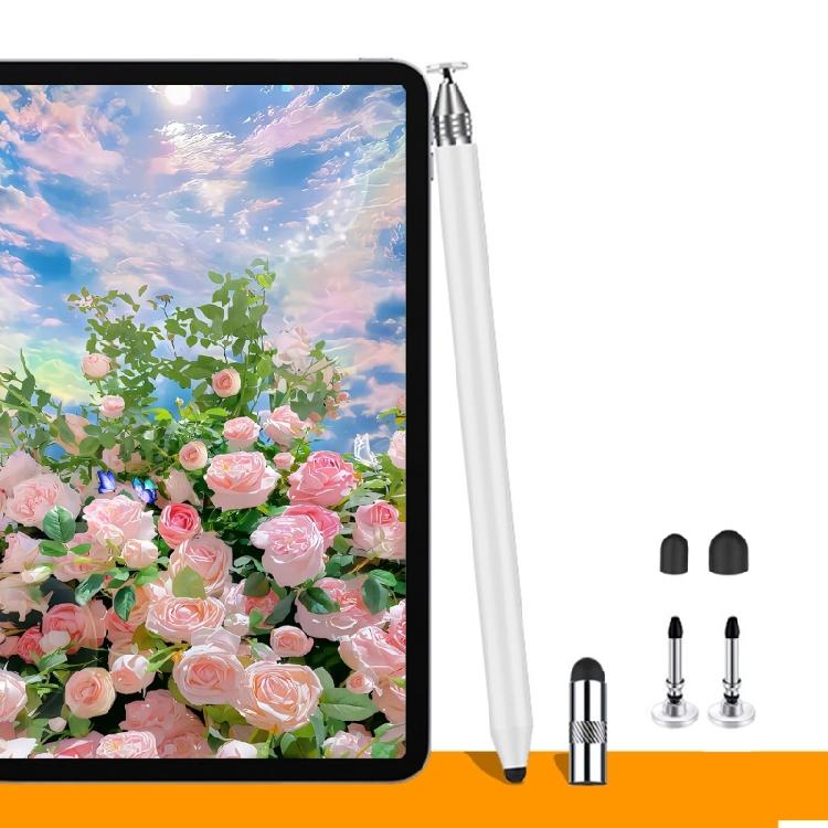 Universals Two Tip Styluses Pen 3 In 1 Design Soft Silicone Heads for Tablets Phones Precise Touch Control