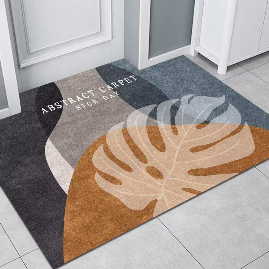 Entrance Door Carpet Household Door Mat Anti Slip Living Room Light Luxury Entrance Mat Dirt Resistant