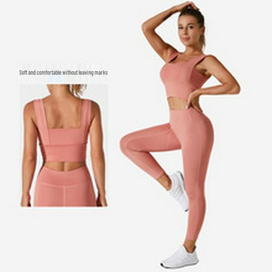 Women's Quick Dry High Waist Yoga Shorts with Side Pocket in Peach
