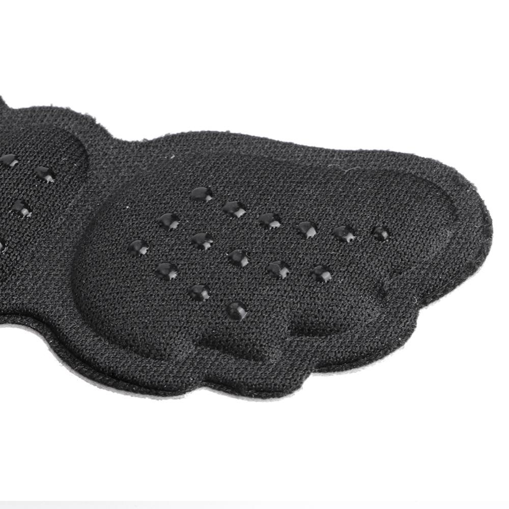 5 Pairs Anti-slip 4D Sponge Heel Pads Butterfly Wing Black Shoe Inserts Invisible Thickened Foot Pads Anti-wear Care