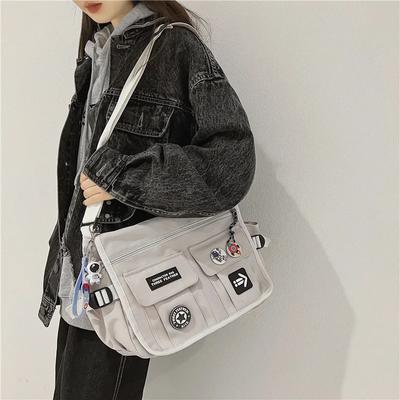 Harajuku Ανδρικές νάιλον τσάντες χιαστί για γυναίκες Messenger τσάντες για κορίτσια σχολικές τσάντες νεανικές τσάντες από καμβά