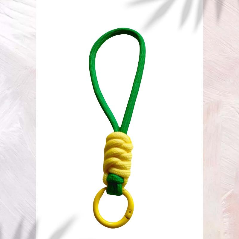 Kombinacja kolorów węzeł smycz do telefonu kreatywna krótka pleciona smycz etui na telefon komórkowy breloczek może być odpinana lina zapobiegająca utracie