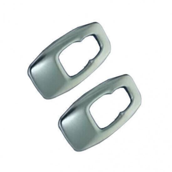 For Mitsubishi Outlander -23 Matte Silver Rear Reading Light Cover Trim 2pcs