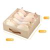 Fabric Foldable Storage Box With Dividers For Wardrobe Organization And Clothing Storage