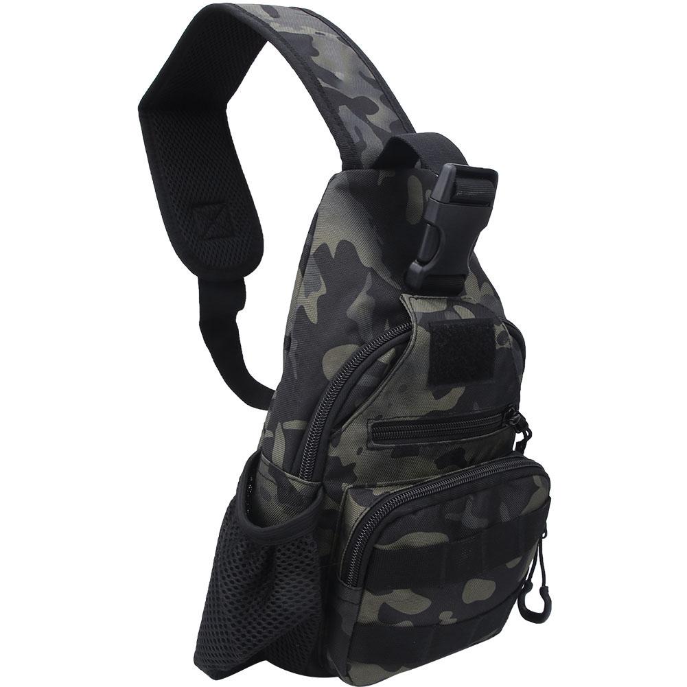 

Outdoor Sport Oxford USB Charging Cloth Chest Bag Pack for Climbing Fishing Cycling