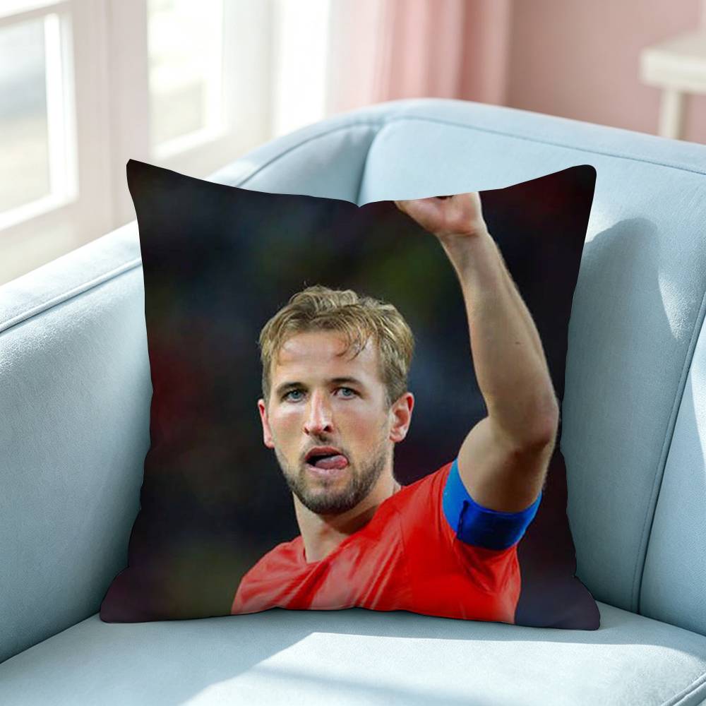 The British Empire Star HHarry Kane Pillow Case Square DoubleSided Sofa Cushion Cover Bedroom Bedside Pillow