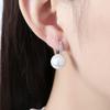 Chic Gold Pearl Stud Earrings With Diamonds Small Fragrance Light Luxury Creative Fashion Jewelry For Women