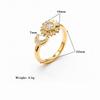 Fashion Shiny Zircon Rings for Unisex Sun Moon Adjustable Open Couple Rings Luxury Exquisite Elegant Wedding Party Jewelry Gifts