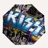 KISS Concert Automatic Folding Windproof Umbrella with Sturdy Iron Frame, Portable Compact Travel Umbrella All-Season Use Parties  A0807049