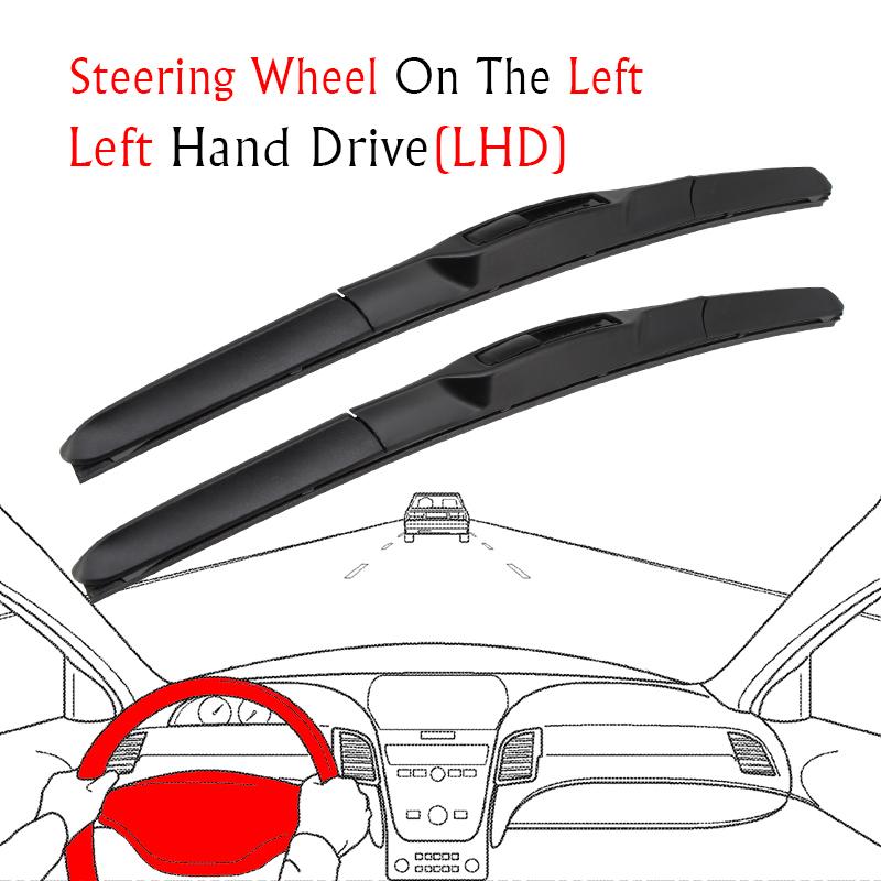 Car Wiper RHD & LHD Front Wiper Blades 24"+20" For BMW X5 F15 2013-2018 Fit U Hook Arm Windshield Windscreen Front Window NSTJE1
