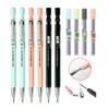 2.0mm Mechanical Pencil Set Creative Pencil Rod Refill for Shool Office Writing Supplies Kids Girl Exam Spare Korean Stationery