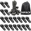 Tarp Clips Heavy Duty Lock Grip, 20 Pack Tarp Clamps Bungee Cord Clip, Fit For Tent Awnings Caravan Canopies Car Cover Swimming Pool Cover Fasteners