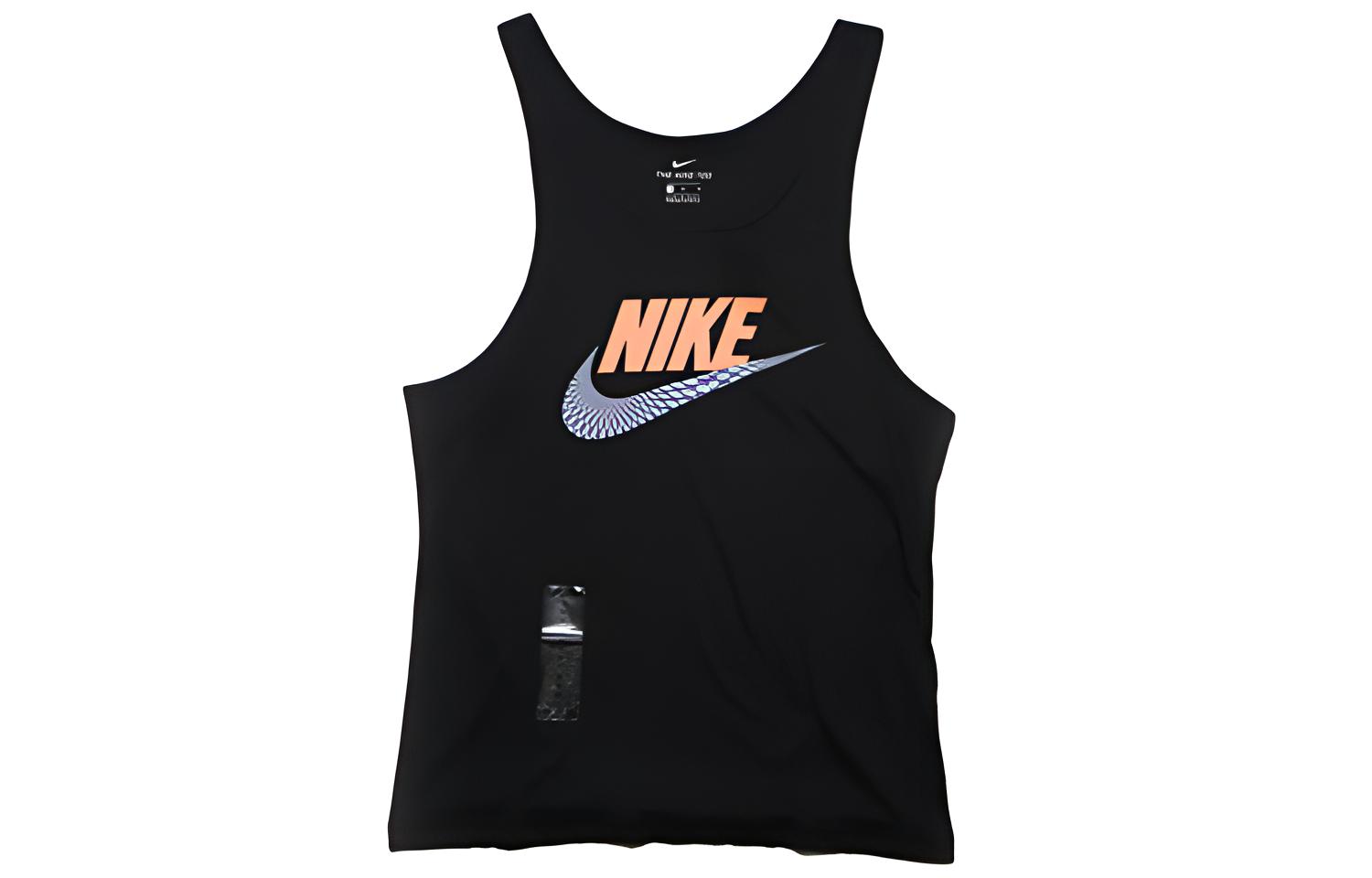 Nike Tank Tops Men s Black Moderate Straight Fit DD1345-010 M