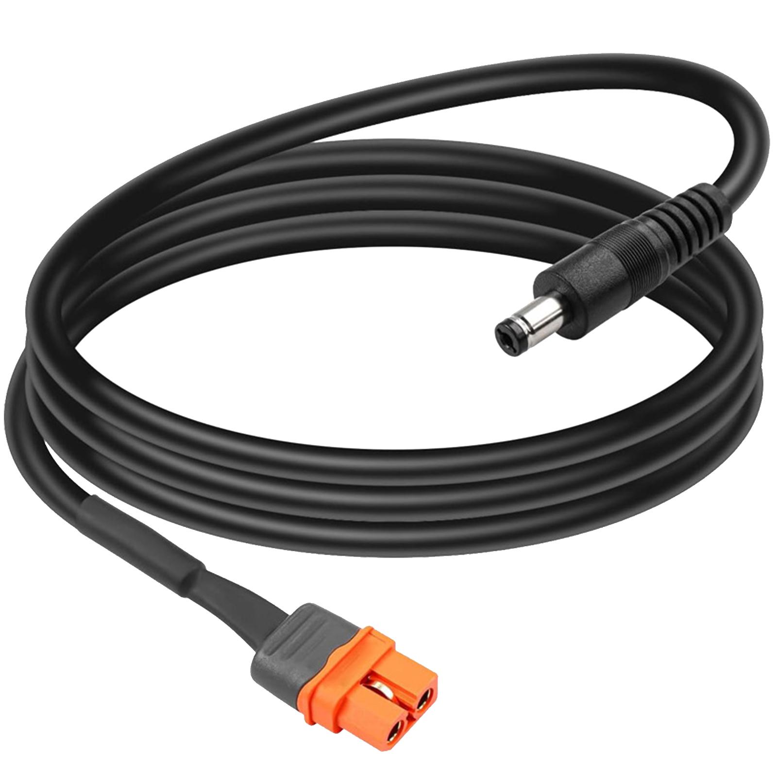 

XT60i F Female to DC5521 Power Connector Cord Feature Signal Pin for Mobile Battery Packs and Solar Energy Devices