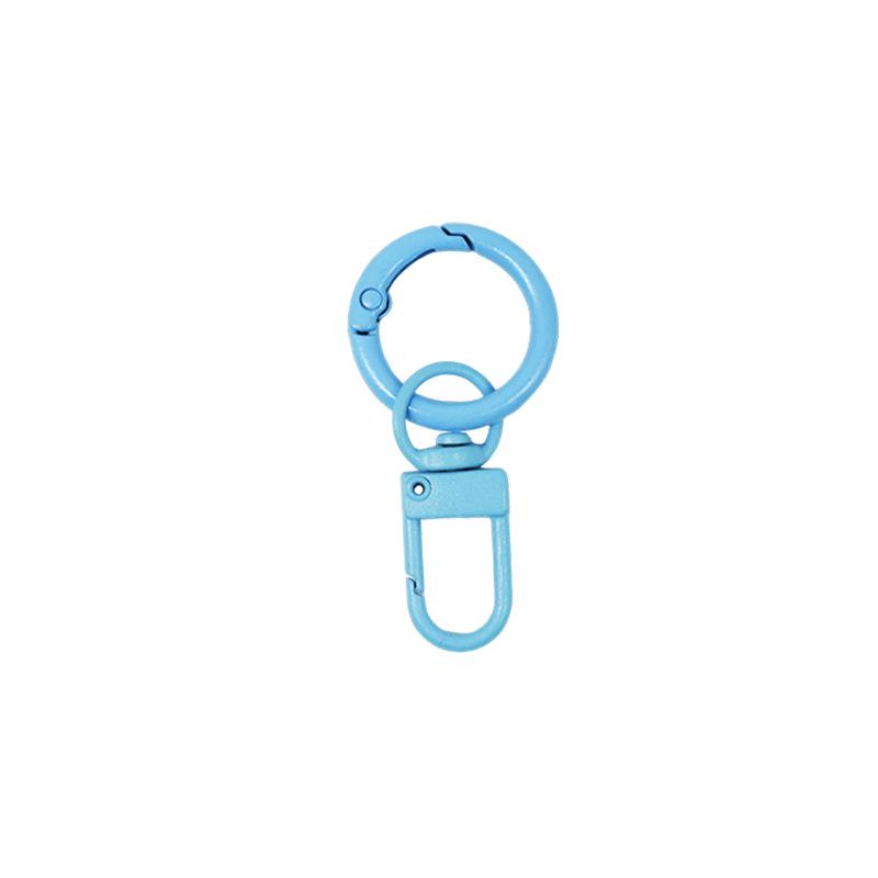 Colorful U-Shaped Metal Spring Buckle Keychain Accessory