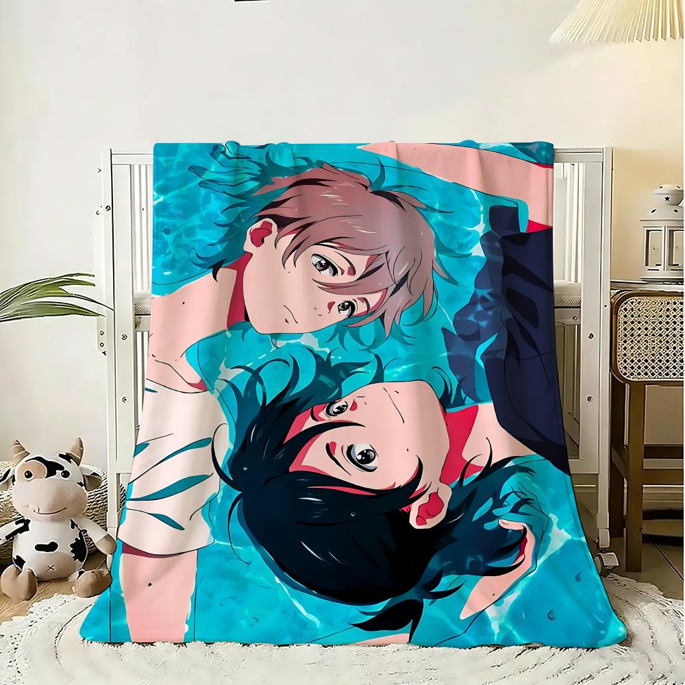 Anime Stranger by the Shore Throw 240g Flannel Blanket Lightweight Soft Skin-friendly Summer Thin Throw Blanket